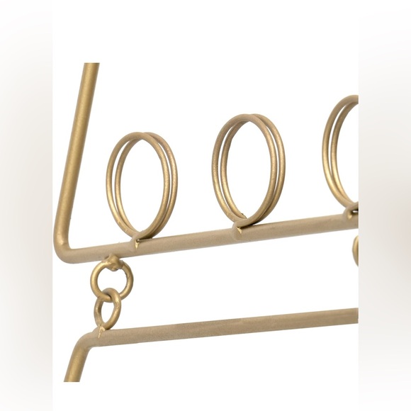 35" Metal Wall Hanging Ornament Tree Card & Photo Holder Display - Gold - Picture 3 of 10